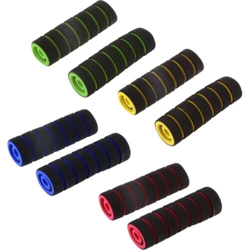 4 in 1 Motorcycle Universal Foam Nonslip Handlebar Hand Grips Pads Set Glove