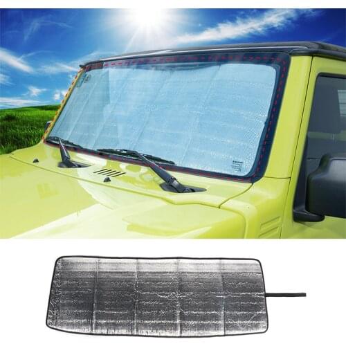 BAWA Interior Mouldings Windshield Sun Visor Protective Cover Stickers Accessories For Suzuki Jimny 2019 -2020