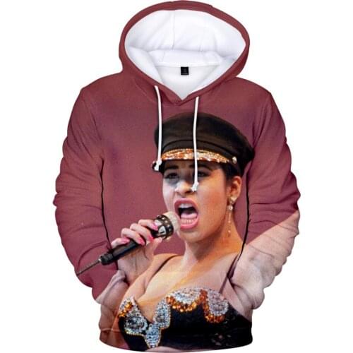 High Quality 2019 Hot Koop Selena quintanilla 3D Hoodies Vrouwen/Mannen Sweatshirts Vertrouwen en Schoonheid 3D Selena q Game
