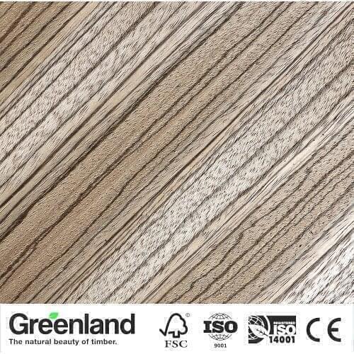 Zebrano (Q.C) Wood Veneers size 250x12cm Natural Material wood Veneer Flooring Furniture bedroom chair table Skin