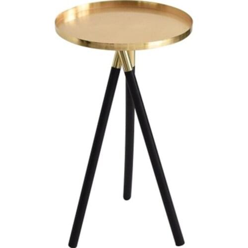 Nordic Contracted Gold Coffee Table Creative Metal Table Wood Support Living Room Home Furniture Home Decoration Accessories