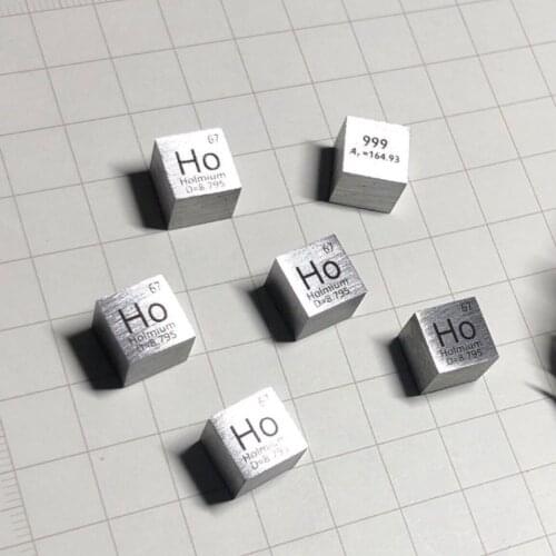 10mm Ho≥99.9% Holmium Ho Cube Periodic Table Of Elements Cube Hand Made Science Educational DIY Crafts Display