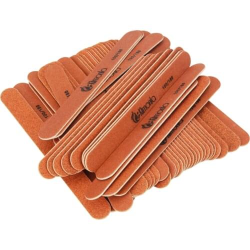 100Pcs Nail File Set 100/180 Sanding Buffer Block Pedicure Manicure Buffing Polish Beauty Tools Professional Nail Files
