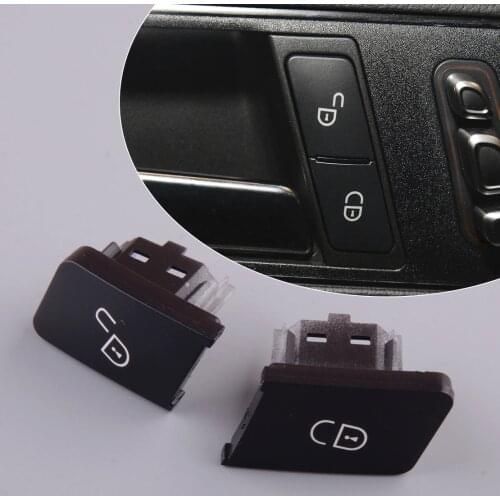 2Pcs Front Left Door Lock Control Switch Button Cap Fit for Mercedes Benz C E Class W212 S212 C207 W204 2010-2014 A2049058402