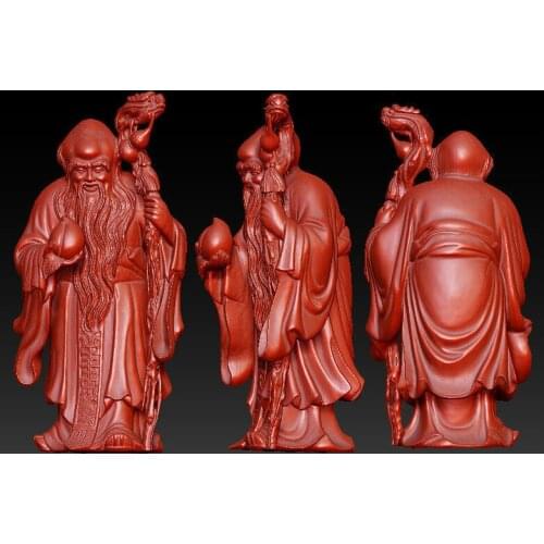 3D model for cnc 3D carved figure sculpture machine in STL file format The Chinese culture,The god of longevity 001
