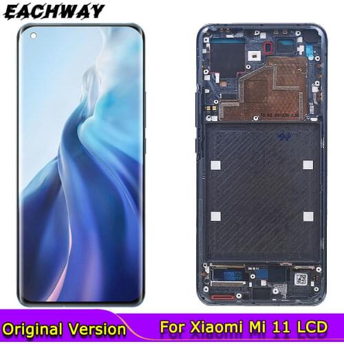 6.81" LCD For Xiaomi Mi 11 AMOLED Display Mi11 Touch Screen Digitizer Assembly Panel Replacement Parts Xiaomi Mi 11 LCD Screen