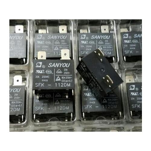 Free shipping new chip SFK-112DM HF102F-12VDC G4A 20A 250VAC 80pcs/lot