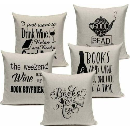Tea kettle book design cushion cover cushion cover car bed cushion pillow cover