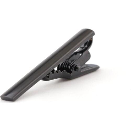 Black Gun Electroplated Mens Bronze Tie Clip