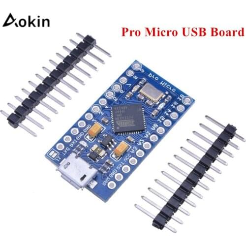 Aokin Pro Micro USB ATmega32U4 Controller 3.3V 8MHz Development Board Module For Arduino For Leonardo Replace ATmega328