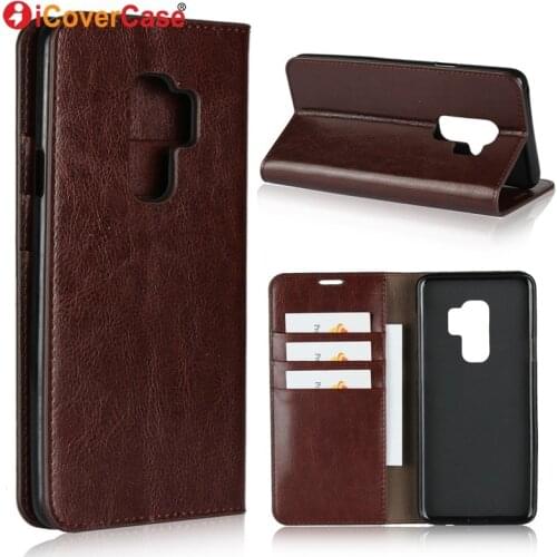Leather Case For Samsung Galaxy S9 Plus S9plus Wallet Case Soft Cover Shell For Samsung S9+ S 9 Mobile Phone Accessory Coque