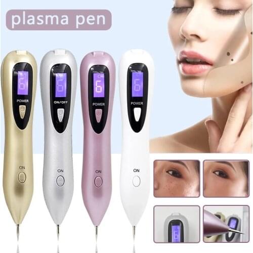 6 Level LCD Black Spot Skin Tag Mole Remover Tattoo Removal Laser Machine Pen Facial Freckle Wart Removal Tool Beauty Care Salon
