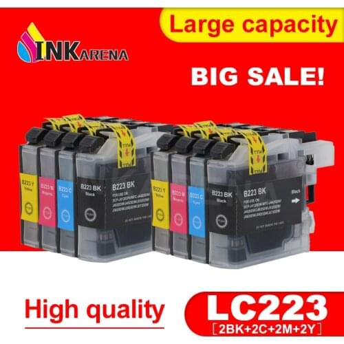 LC 223 XL For Brother LC223 Ink Cartridge With Chip For J4420DW J4620DW J4625DW J5625DW J480DW J680DW J880DW Printer Cartridges
