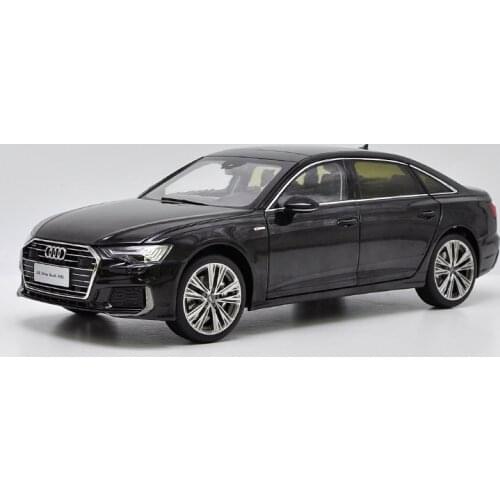 1:18 Diecast Model for Audi A6L 2019 Black Sedan Alloy Toy Car Miniature Collection Gifts A6 S6