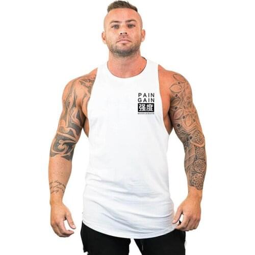 Workout Vest Brand Casual Cotton Gym Tank Tops Men Sleeveless Fashion Bodybuilding Clothing Stringer Muscle Undershirt Fitness