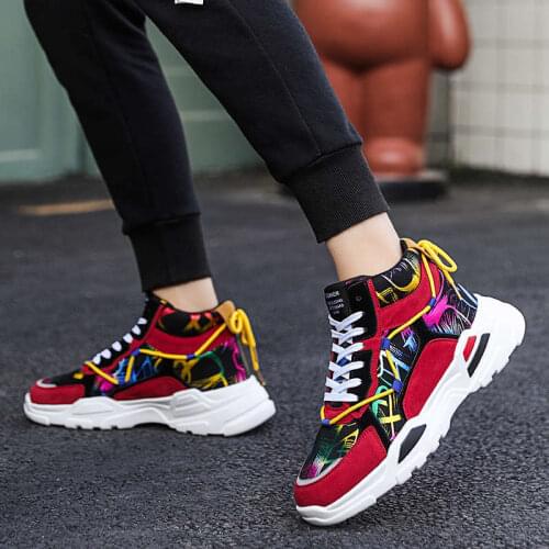 37-47 Sport Shoes Man Fuchsia Mens Running Tennis Autumn Sports Shoes For Male Thick Bottom Sneakers Man Summer Size 50 Tennis