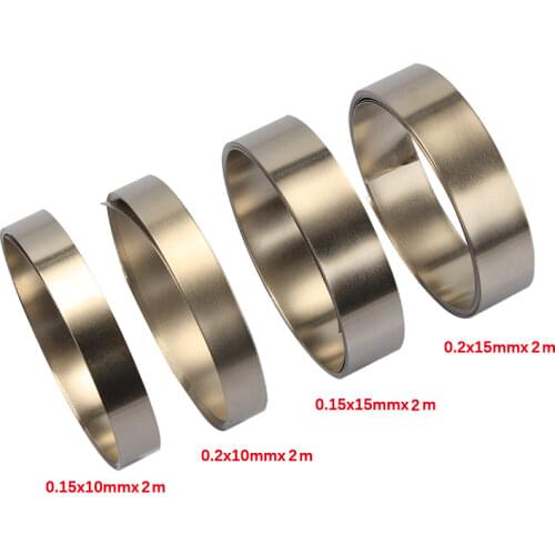 2Mx10/15mm x 0.15/0.2 Pure Nickel Strip Tape For Li 18650 Battery Spot Welding Compatible For Spot Welder Machine