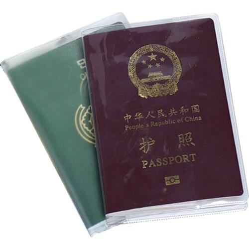 Waterproof Dirt Travel Passport Cover Wallet Transparent Clear ID Card Passport Holder Purse Business Credit Card Holder Case