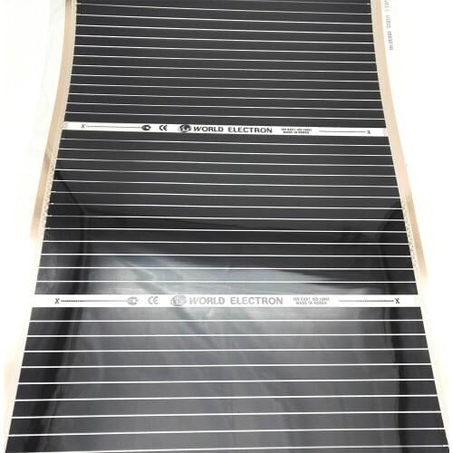 Heating Film Infrared 10m2 0.5M Width 280W/m2 Electrical Far Infrared Underfloor Heating System Carbon Heating Film 220V