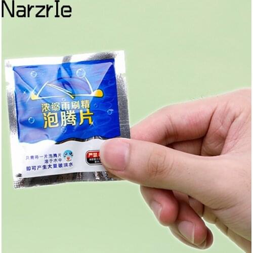 10pcs Car Effervescent Tablets Windshield Wiper Glass Cleaning Tablet Desktop Construction Mirror Mirror Cleaner Glass