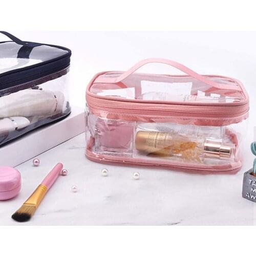 Toiletry Bag Waterproof Transparent Zipper Design Carry On Luggage Travel Liquids Organizer Carry Bag for Women