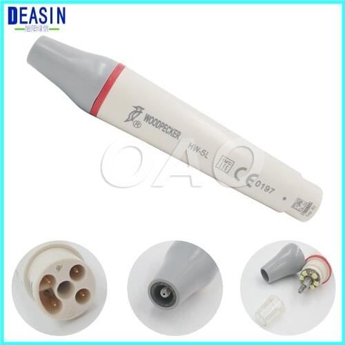 Ultrasonic scaler hand Dental Woodpecker Detachable LED Handpiece HW-5L fit for Woodpecker UDS Scaler