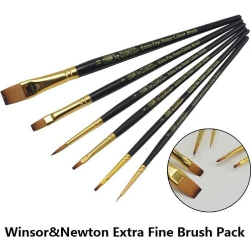WINSOR&NEWTON Painter professional Paint brushes gouache oil Acrylic brush 4pcs/set or 6pcs/set