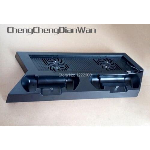 ChengChengDianWan 3pcs/lot 3 in1 Vertical Controller Dock Station Charging Bracket Stand Cooling Cooler Fan + 3 USB HUB for PS4