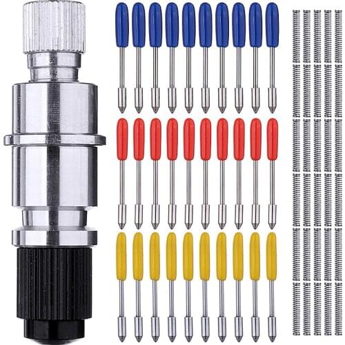 1Pc Durable Graphtec Blade Holder Base with 30pcs 30 45 60 Degree Blade Vinyl Cutter Compatible CB09