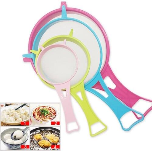 4pcs/set Wire Sieve Fine Mesh Oil Strainer Flour Sifter Sieve Colanders Kitchen Tools Juice And Tea Strainer Cooking Tools