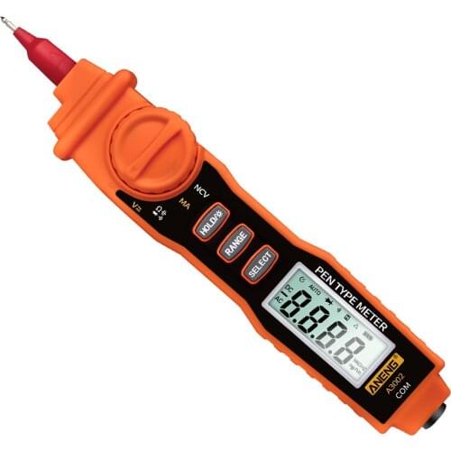 A3002 Digital Multimeter Pen Type 4000 Counts with NonContact AC Direct Current Voltage Resistance Diode Continuity Testing Tool