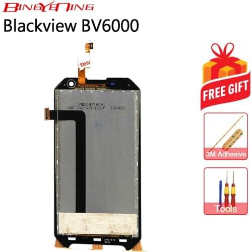 BingYeNIing New Original For Blackview BV6000/BV6000s Touch Screen+ LCD Display Assembly Replacement