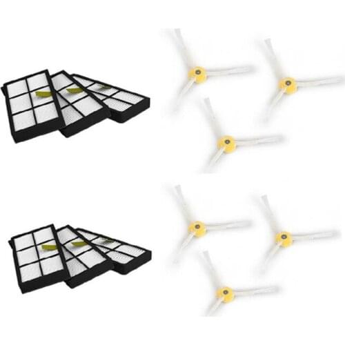 Arm Side Brush & Hepa Filters replacement Kit For iRobot Roomba 880 870