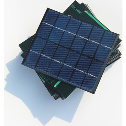 Big Promotion 200PCS/Lot 6V 2W Polycrystalline Solar Panel Solar Cell For DIY 3.7V Battery Charger Education Kits 136*110*3MM