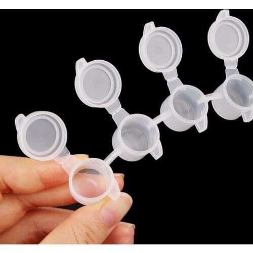 FSBCGT 2/3/5 Ml Empty Watercolor Storage Box Mini Draw Pigment Pots Portable Storage Plastic Empty Box Sealing Container