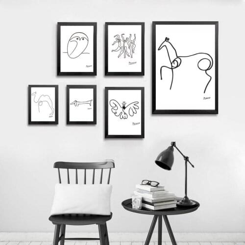 Geometry Nordic Minimalist Wall Pictures for Living Room Decoration Home Painting Winter Wonderland Art Posters Salon Abstract