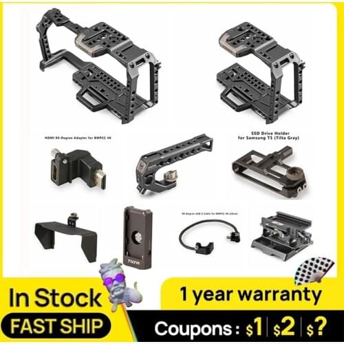 Tilta BMPCC Cage Camera Cage for Blackmagic Pocket Cinema Camera For Blackmagic to Mount Microphone Monitor LED Light