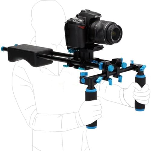 DSLR Rig 5D2 6D D800 Camera Mount Head Handheld Video Shoulder Support System 15mm Rod Clamp Bracket Stand