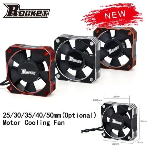 25mm 30mm 35mm 40mm 50mm Metal Motor Cooling Fan Heat Dissipation for 1/10 1/8 1/5 1/12 RC Car Brushless Motor