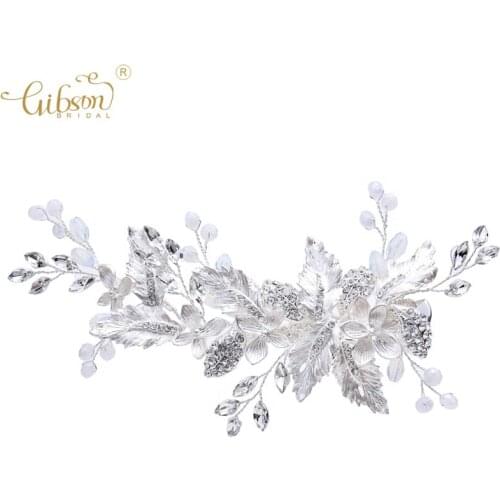 Sweet Hair Clip Opal Crystal Wedding Bridal Headpiece Jewelry Hair Accessories Barrette