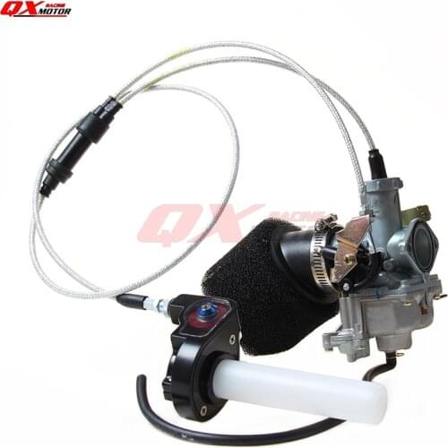 Power Jet Accelerating Pump 30mm carb PZ30 Carburetor Visiable Transparent Throttle Settle Dual Cable IRBIS Air Filter