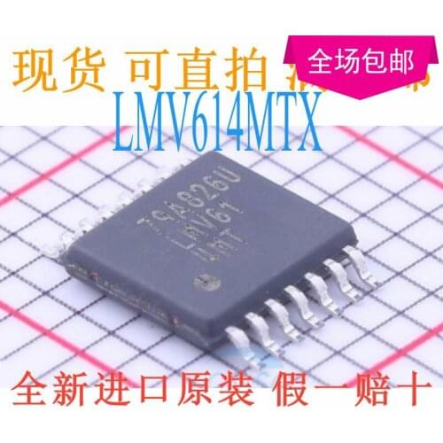 New 10pcs/lot LMV614MTX/NOPB LMV614MTX LMV614 LMV614MT TSSOP-14