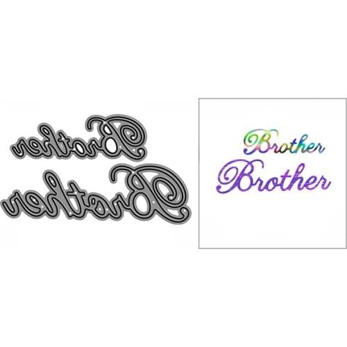 New Brother Lacy Word Craft Embossing Mold 2021 Metal Cutting Dies for DIY Album Card Making and Scrapbooking Decor No Stamp Set