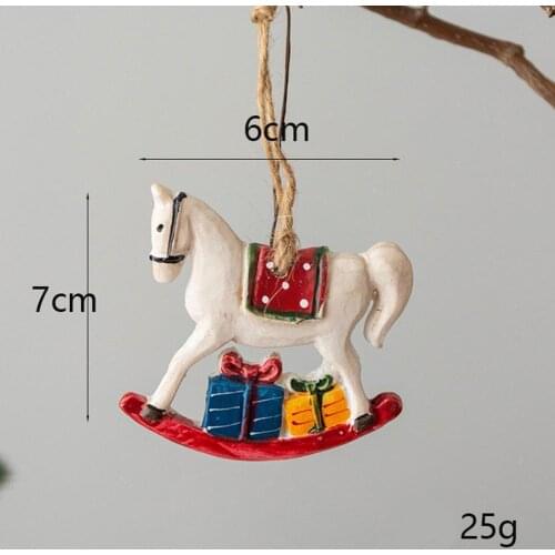Christmas Tree Hanging Ornaments Santa Pattern Claus Decorations Toys Kids Year Christmas New For Gift For Home Pendant Dec S9N5