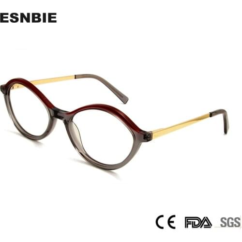 2020 Trendy WomenS Eyeglasses Frame Acetate Oval Prescription Eyewear Female Myopia Optical Clear Lens Sexy Ladies Spectacles