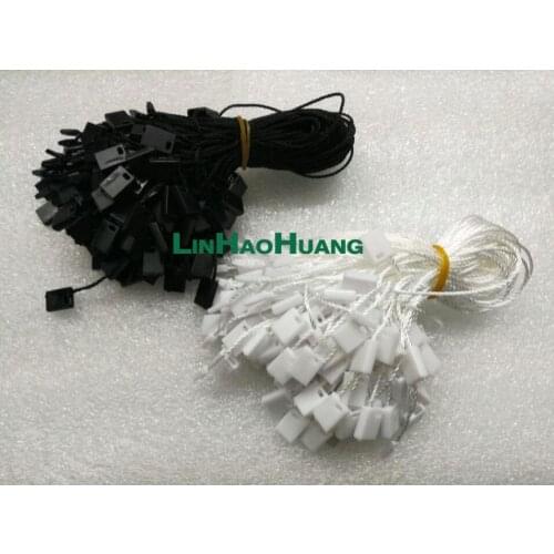 Wholesale Free shipping 500pcs length 18cm string seal,garment hang tag string/cords/tag seal black/white/grey 2015051503
