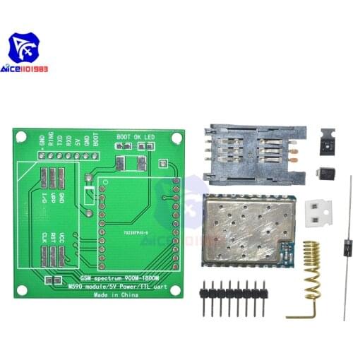 M590E GSM GPRS Frequency Module Board SMS Message Diy Kits M590 Standard AT Instruction Set CPU MCU TTL Test 5V 1A