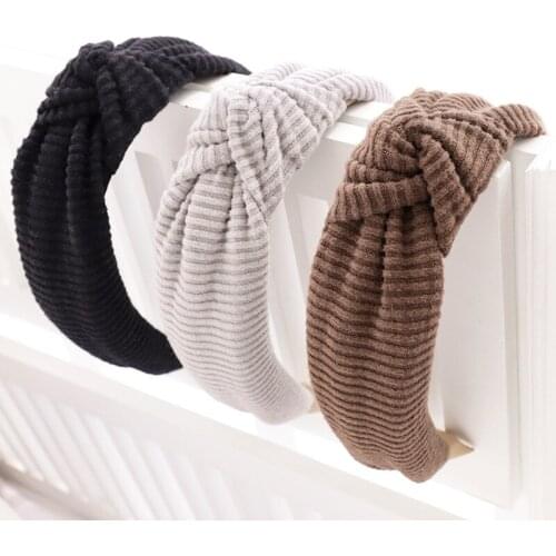 Fashion Style Hair Hoope Women Girls Solid Vintage Hairband Headband Female Girls Korean Cross Satin Hair Accessories Headwear