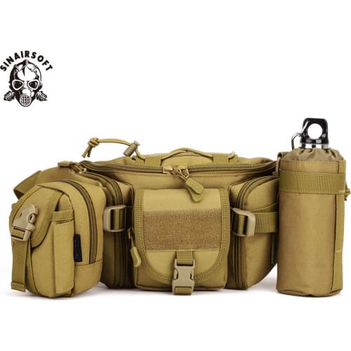 SINAIRSOFT Outdoor Camping Mountaineering bag Tactical Molle Bag Waterproof Hiking Fishing Sport Hunting Combination Waist Bags