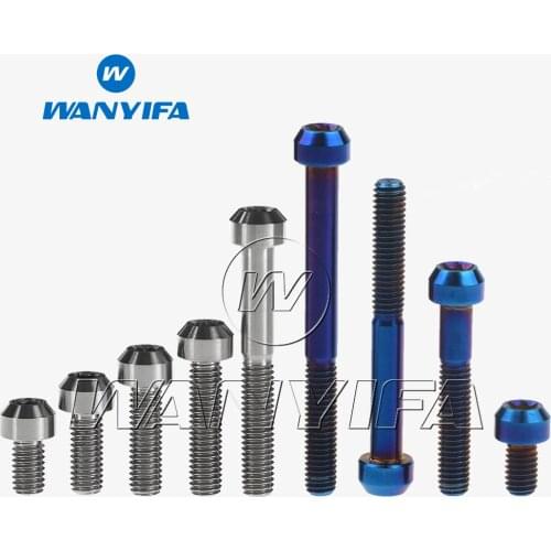 Wanyifa Titanium Torx Head M6 x 10 15 20 25 30 35 40 45 50 60 65 70 80mm Bicycle Motorcycle Brake Headset Bolt